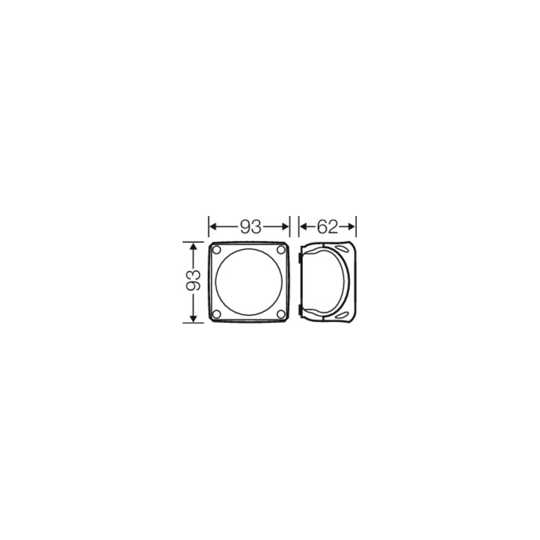Hensel Boîte de dérivation câble 1,5-2,5 mm² triphasée WP 0202 B