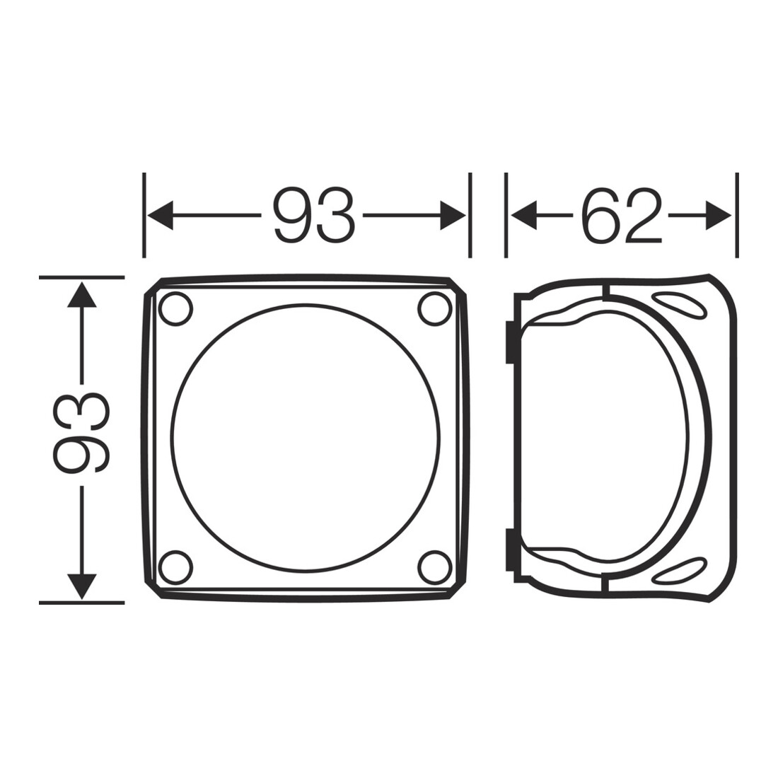 Hensel Boîte de dérivation câble 1,5-2,5 mm² triphasée WP 0202 B