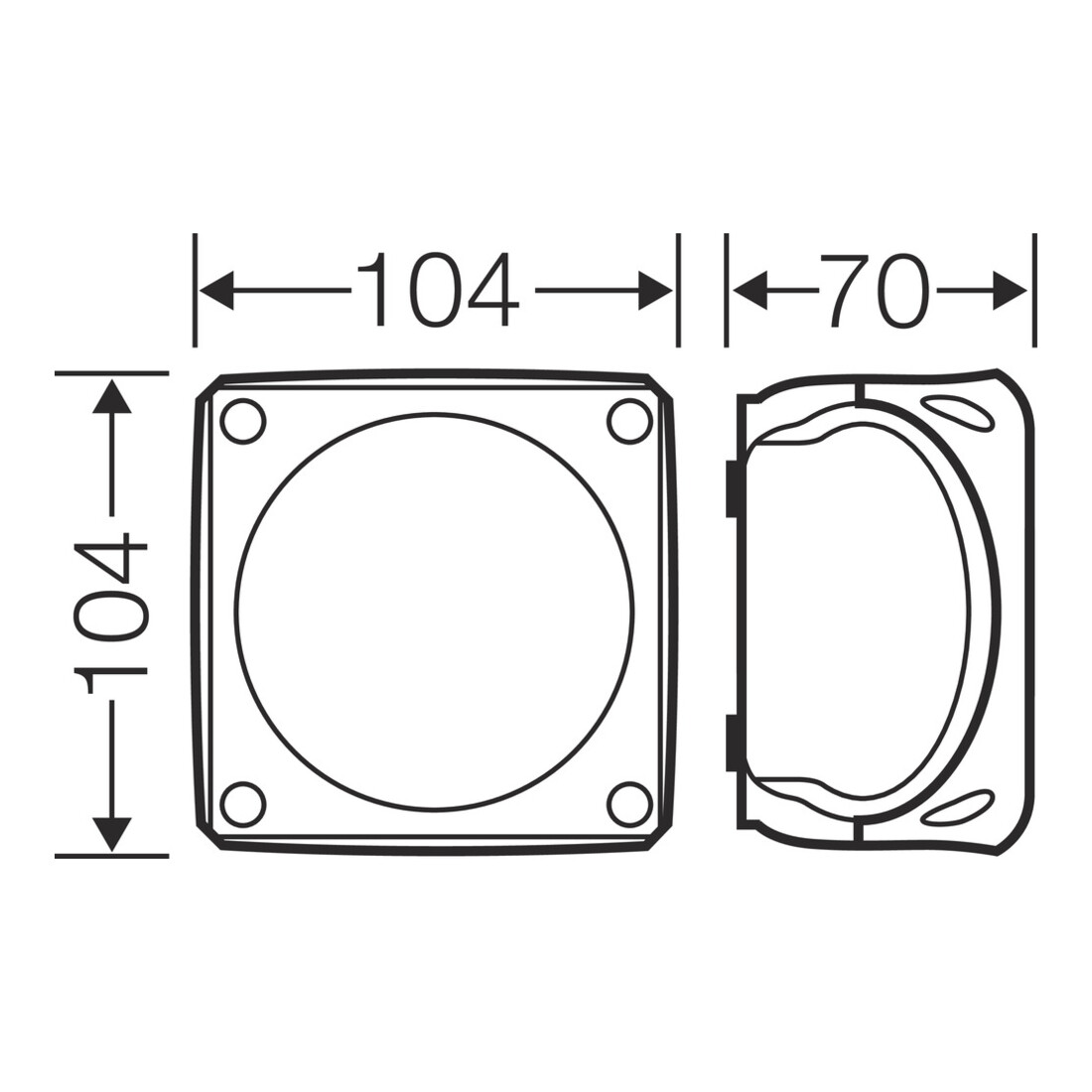 Hensel Boîte de dérivation câble 1,5-2,5 mm² triphasée WP 0402 B