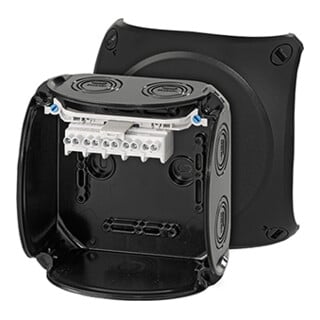 Hensel Boîte de dérivation câble 1,5-4 5 pôles noir KF 0604 B