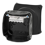 Hensel Boîte de dérivation câble 1,5-4 5 pôles noir KF 0604 B-1