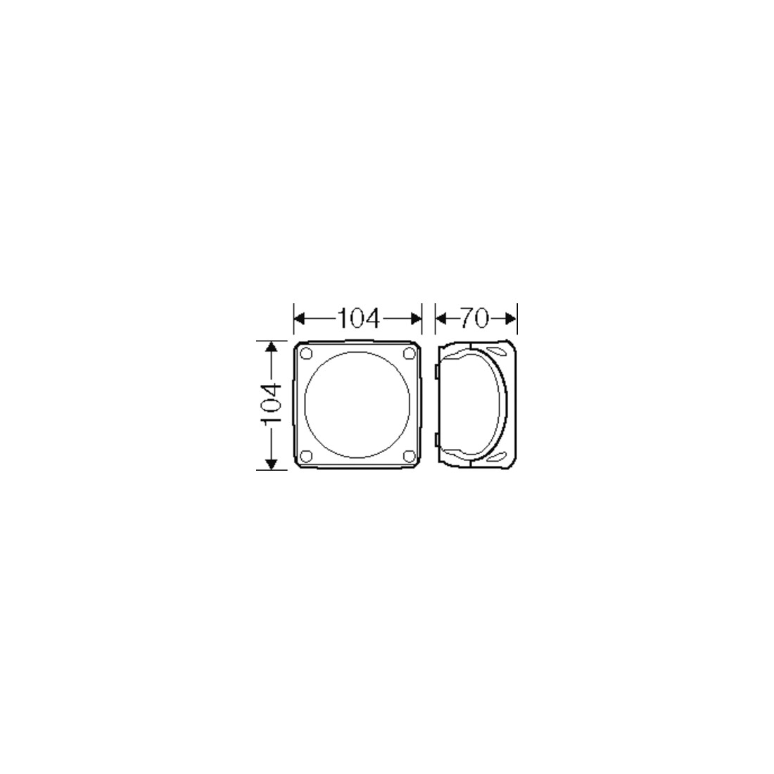 Hensel Boîte de dérivation câble 1,5-4 mm² 3 phases WP 0404 B