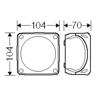 Hensel Boîte de dérivation câble 1,5-4qmm triphasée WP 0404 G