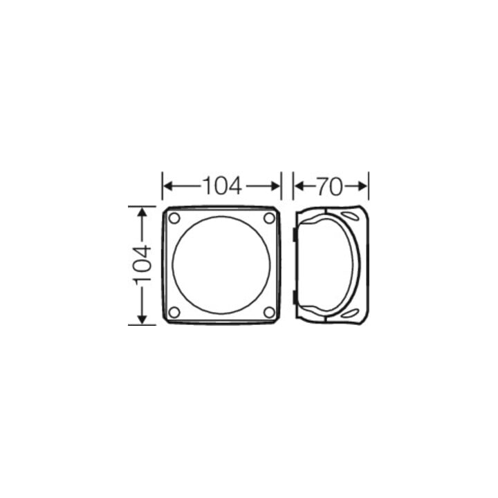 Hensel Boîte de dérivation câble 1,5-4qmm triphasée WP 0404 G