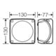 Hensel Boîte de dérivation câble 1,5-6 mm² triphasée WP 0606 G