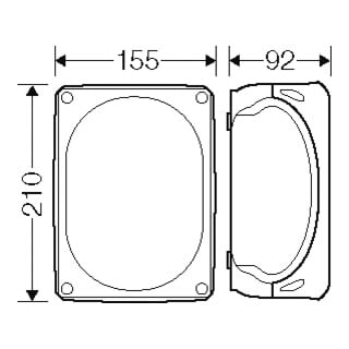 Hensel Boîte de dérivation câble 2,5-10 5 pôles KF 1610 B