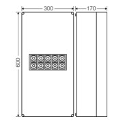 Hensel Boîte de dérivation câble 25-240qmm 3ph. 5p K 2405-4