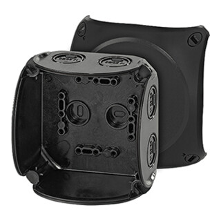 Hensel Boîte de dérivation câble jusqu’à 4 bornes o. noir KF 0400 B