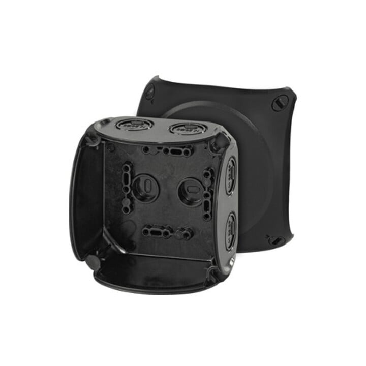 Hensel Boîte de dérivation câble jusqu’à 4 bornes o. noir KF 0400 B