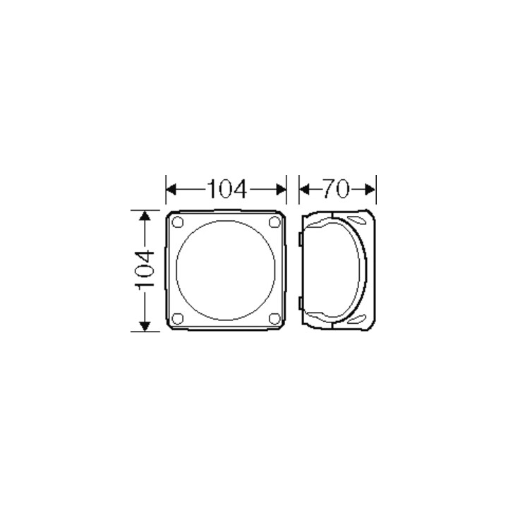 Hensel Boîte de dérivation câble jusqu’à 4 mm² DK 0400 R