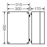 Hensel Boîtier à cellule unique Mi 275x425x146 mm Mi 9301-5