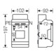 Hensel Boîtier automatique 3TE 3x18mm IP65 KV 9103