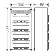 Hensel Boîtier automatique 48TE avec 4 couvercles rabattables Mi 1444-1