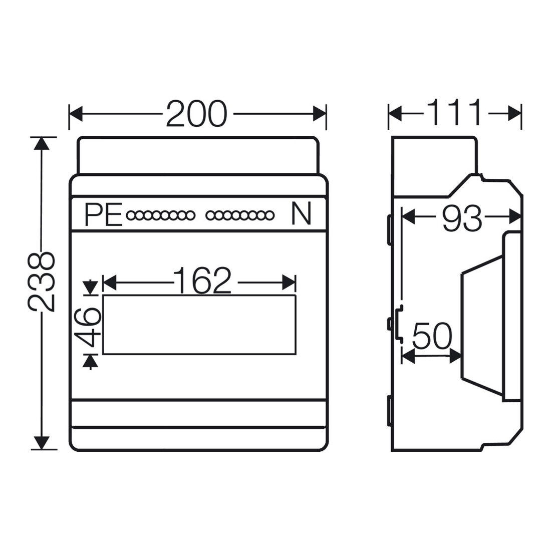 Hensel Boîtier automatique 9TE 9x18 mm IP65 KV 9109