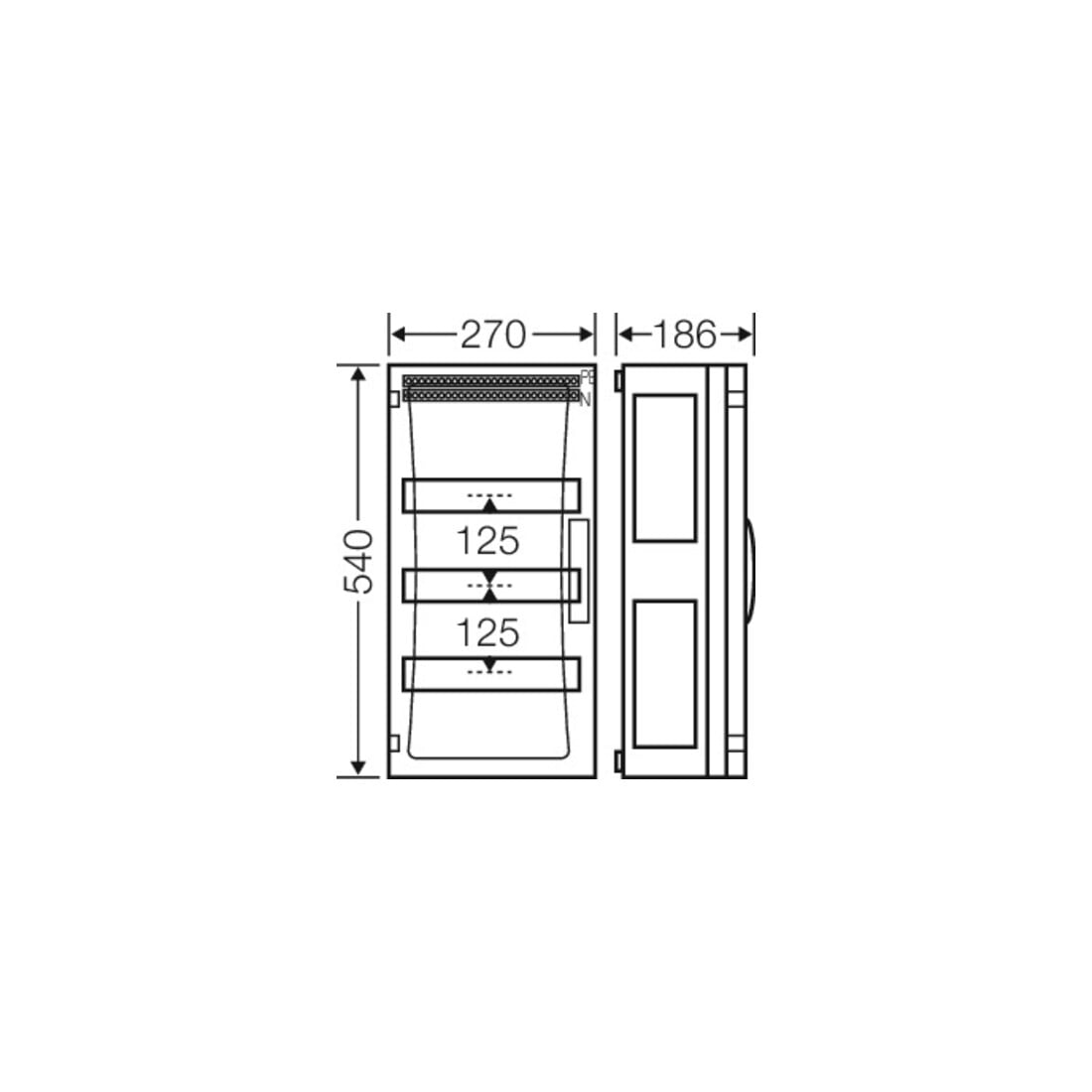 Hensel Boîtier automatique ENYSTAR 36 unités de division FP 1319