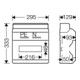 Hensel Boîtier d'automate KV 12TE (12x18 mm) IP65 KV PC 9112