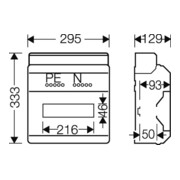 Hensel Boîtier d'automate KV 12TE (12x18 mm) IP65 KV PC 9112-5