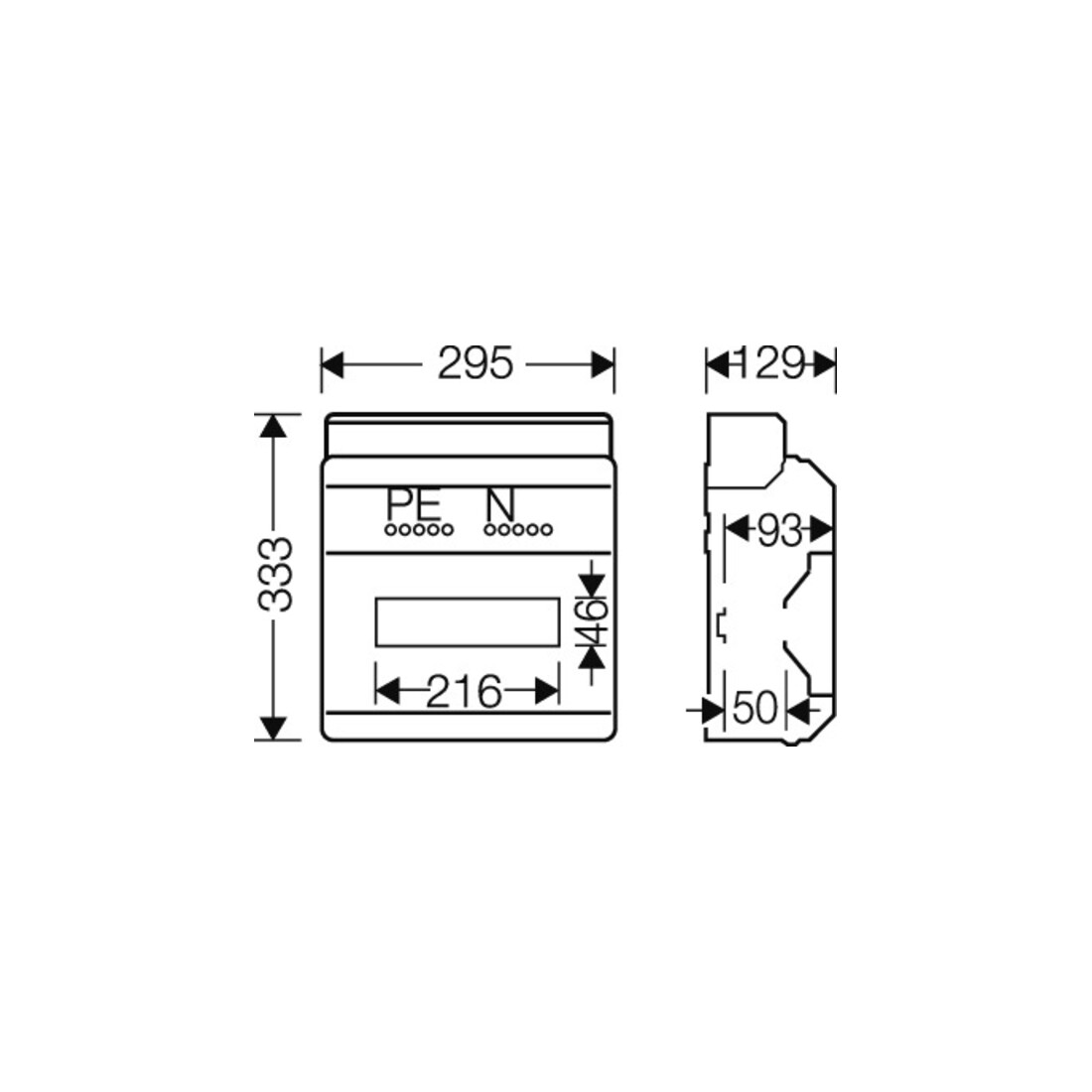 Hensel Boîtier d'automate KV 12TE (12x18 mm) IP65 KV PC 9112