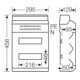 Hensel Boîtier d'automate KV 24TE (2x12x18 mm) IP65 KV PC 9224