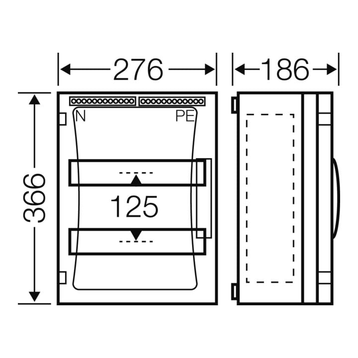 Hensel Boîtier d’automates ENYSTAR 24 modules FP 1218
