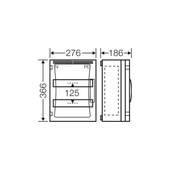 Hensel Boîtier d’automates ENYSTAR 24 modules FP 1218
