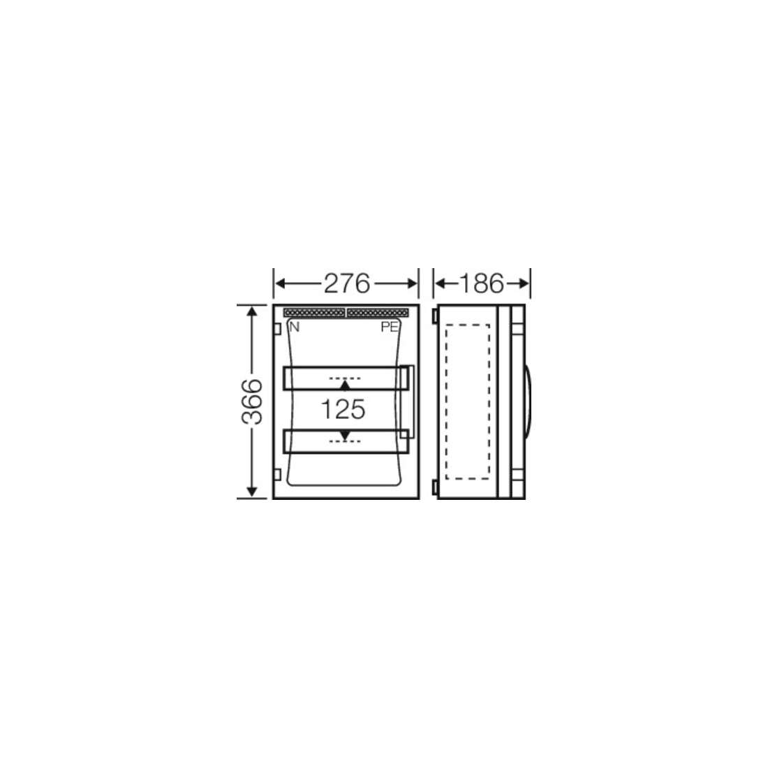 Hensel Boîtier d’automates ENYSTAR 24 modules FP 1218