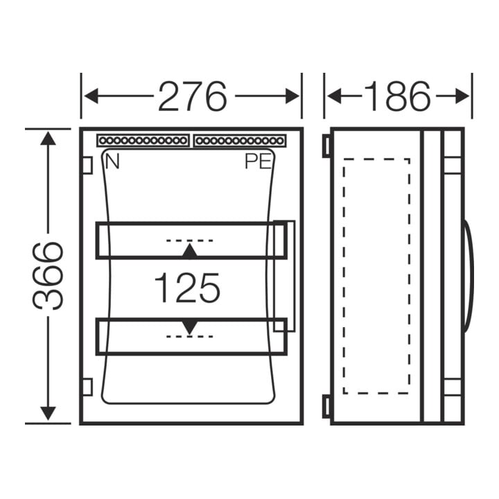 Hensel Boîtier d’automates ENYSTAR 24 modules FP 1218