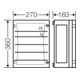 Hensel Boîtier de barres omnibus 270x360mm 250A 5p. FP 3212