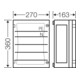 Hensel Boîtier de barres omnibus 270x360mm 250A 5p. FP 3212