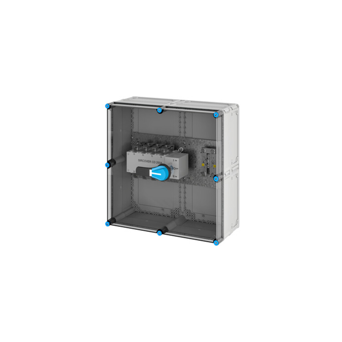 Hensel Boîtier de commutateur de charge Mi 250A 4 pôles + PE Mi 7882