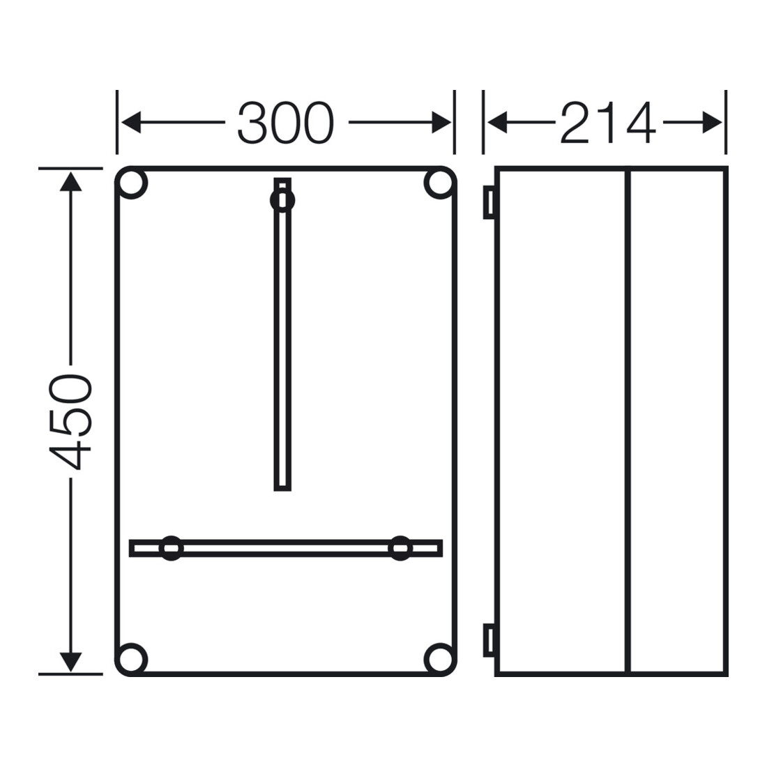 Hensel Boîtier de compteur 300x450x214mm P=190 Mi 2310