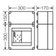 HENSEL Boîtier de compteur Mi 2312 300 x 450 x 170 mm