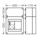 HENSEL Boîtier de compteur Mi 2312 300 x 450 x 170 mm