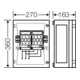 Hensel Boîtier de coupure 2xNH 00C, 3p 125A FP 4212