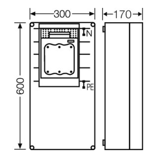HENSEL Boîtier de coupure de charge NH-Sicherung NH1 3 pôles 630A Mi 6479