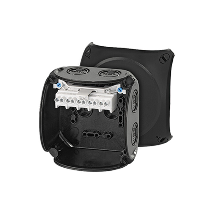 Hensel Boîtier de dérivation câble 1,5-4 5 pôles noir KF 0404 B