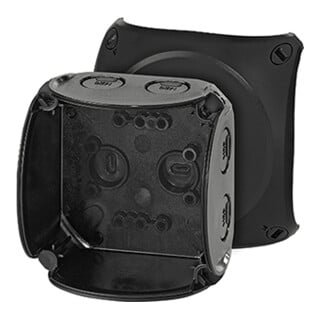 Hensel Boîtier de dérivation câble jusqu’à 2,5 sans borne noir KF 0200 B