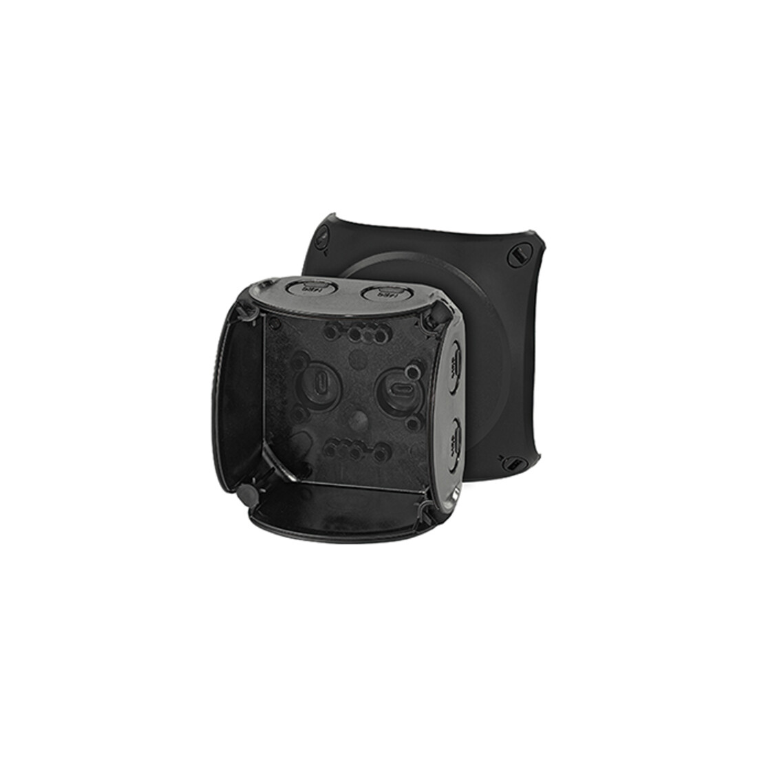 Hensel Boîtier de dérivation câble jusqu’à 2,5 sans borne noir KF 0200 B