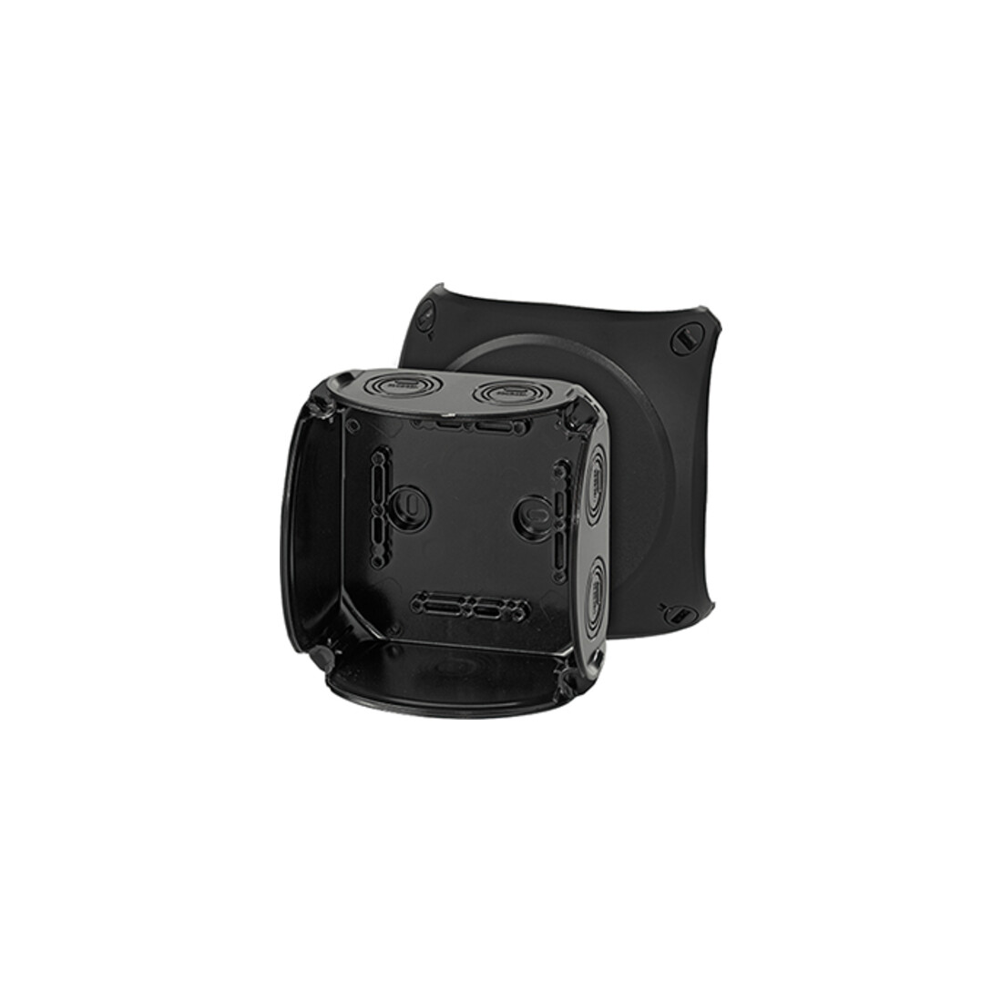 Hensel Boîtier de dérivation câble jusqu’à 6 bornes o. noir KF 0600 B