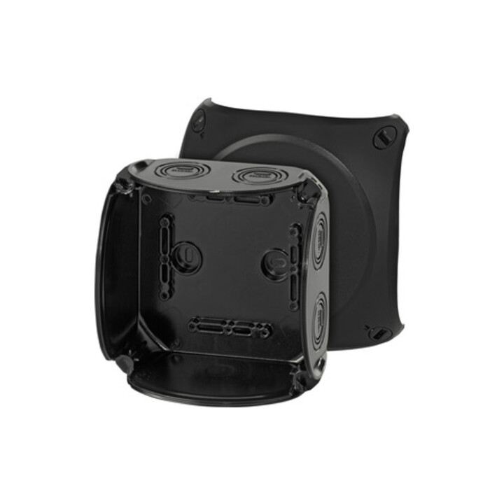 Hensel Boîtier de dérivation câble jusqu’à 6 bornes o. noir KF 0600 B