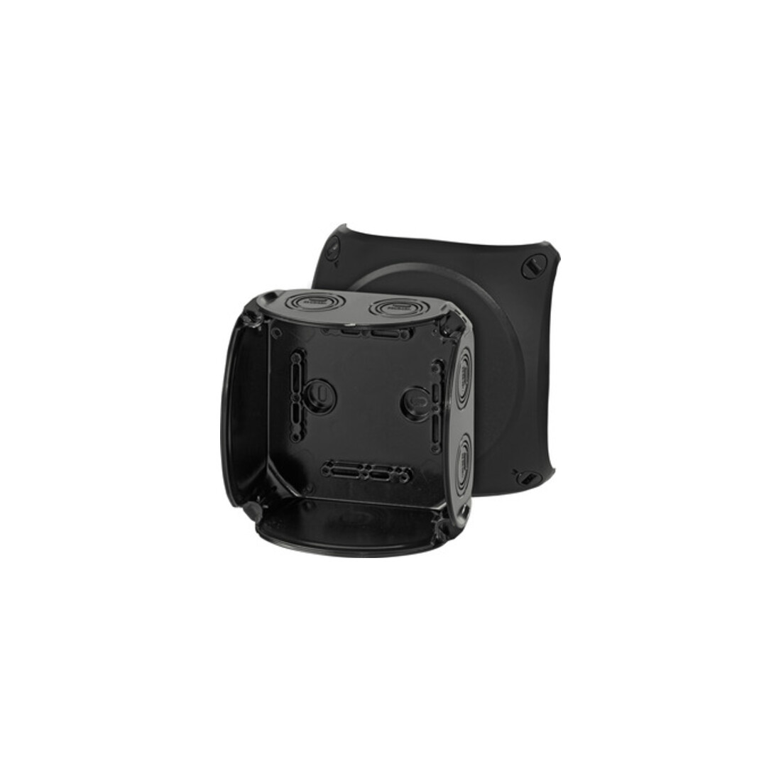 Hensel Boîtier de dérivation câble jusqu’à 6 bornes o. noir KF 0600 B