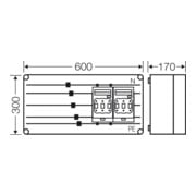 Hensel Boîtier de fusibles NH 2xNH00 3 pôles, 400A avec 6427-5