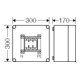 Hensel Boîtier de fusibles NH00 3p. 125A+PE+N Mi 4205