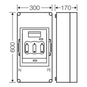 Hensel Boîtier de protection 1xNH2 3p. 400A avec PE et N Mi 5452-5