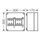 Hensel Boîtier de protection 2xNH00 3p. 125A avec PE et N Mi 4250
