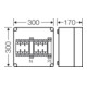 Hensel Boîtier de protection 2xNH00 3p. 125A avec PE et N Mi 4250