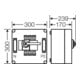 Hensel Boîtier de sectionneur 160A 3p. + PE + N Mi 7256