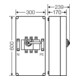 Hensel Boîtier d'interrupteur-sectionneur 250A 3p.+PE+N Mi 7455