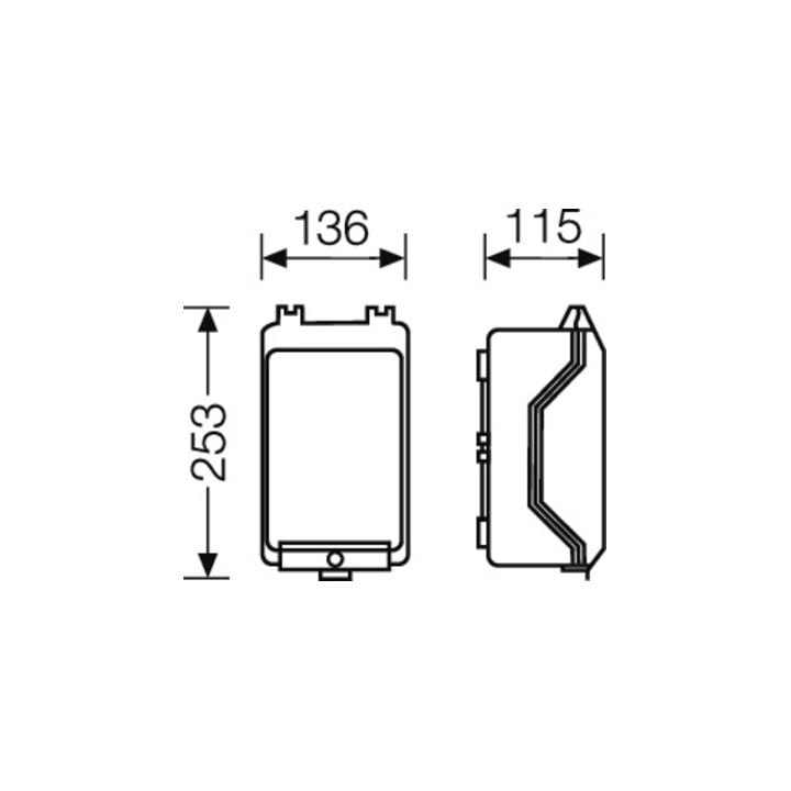 Hensel Boîtier vide 136x253x115mm KG 9001