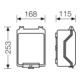 Hensel Boîtier vide 168x253x115mm KG 9002